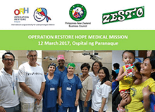 Operation Restore Hope 2017 - Donations by PNZBC and Zesto Corporation 